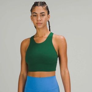 Size 2 Lululemon Wunder Train Longline Bra in Evergreen